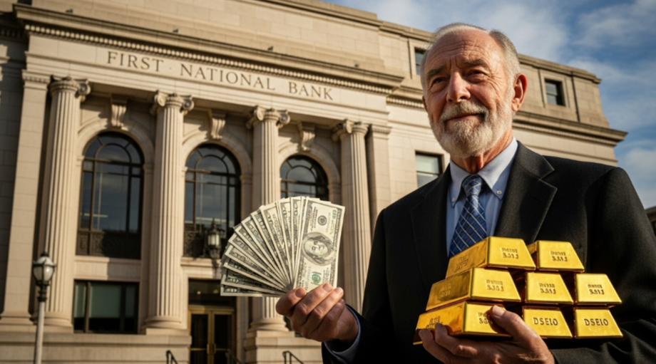 Retirement savings at bank